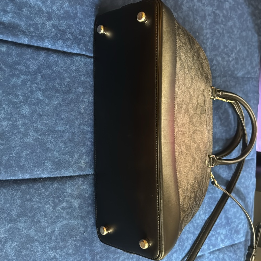 COACH | Black Signature Canvas Sierra Mini Satchel Authentic - Picture 3 of 15